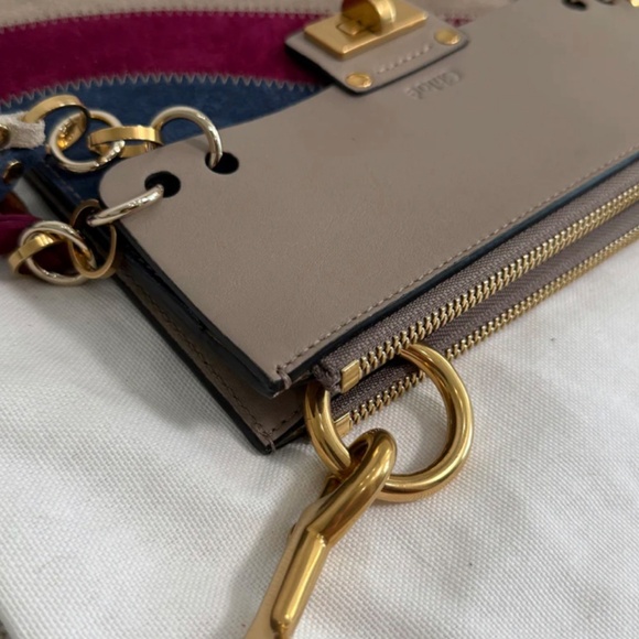 Chloé Jane Small Tassel-Trim Leather Crossbody Bag - Picture 7 of 16